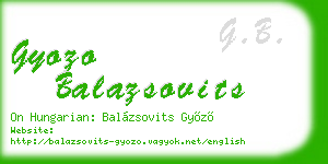 gyozo balazsovits business card